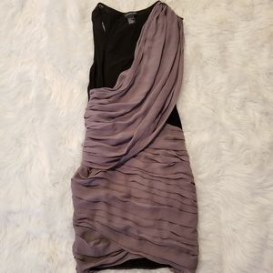 Central Park West Mesh Drape Dress sz Small